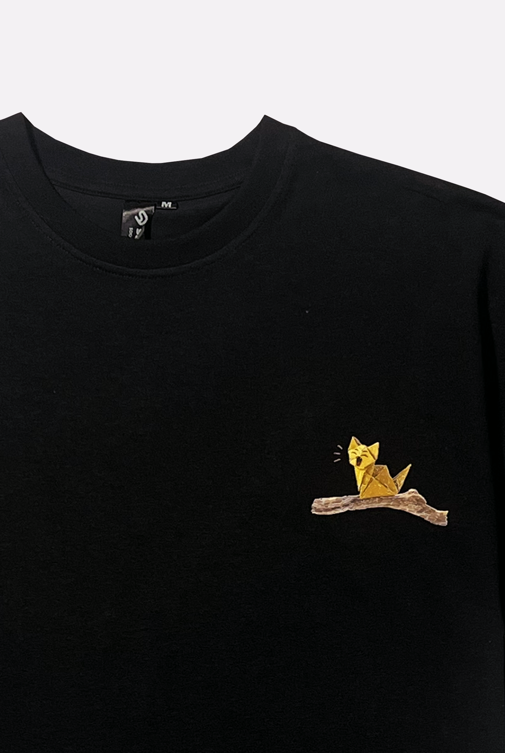 Whimsy Tee front original graphic artwork detail – Studio Drop