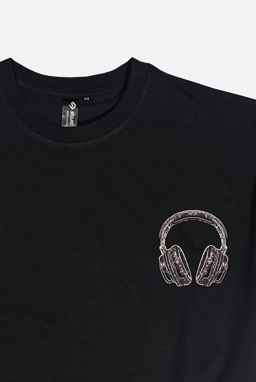 Dreamscape Tee front original graphic artwork detail – Studio Drop