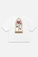 Studio Drop Regalia oversized white T-shirt, back view